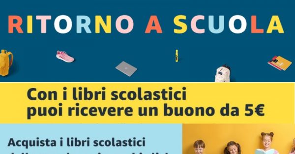 Amazon Back To School : achetez des livres scolaires et recevez un bon d'achat de 5 €.