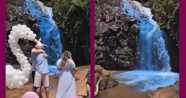 Fête de révélation de sexe : des parents colorent une cascade en bleu et se retrouvent sous enquête