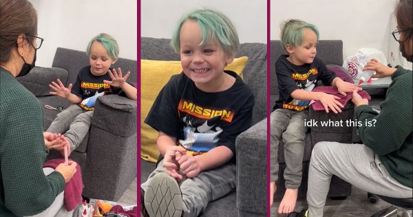 Un enseignant dit à son enfant que le vernis à ongles est pour les filles, son père répond en l'emmenant faire une manucure.