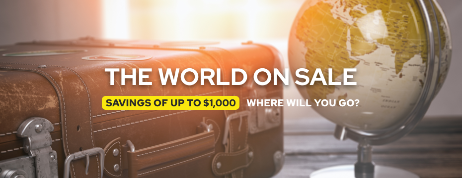 Le monde en vente ! Économisez sur les vacances d'été 2022
