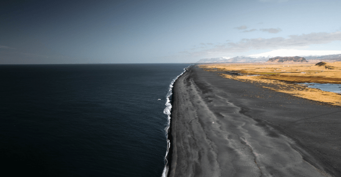 Plage de sable noir à Vik
Lieux de tournage de Game of Thrones en Islande
