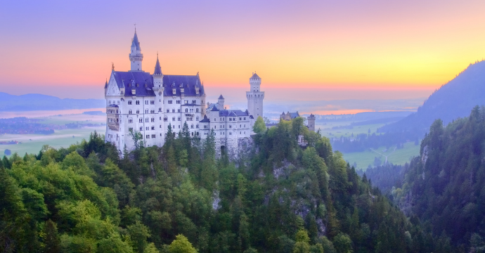 Château de Neuschwanstein : châteaux en Europe