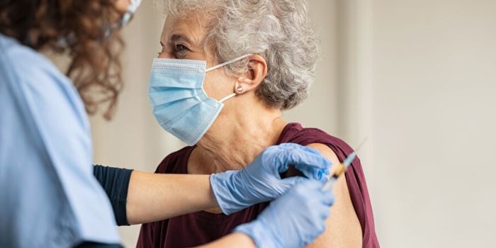 person getting a vaccine