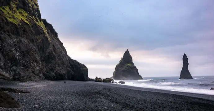 Islande - Plage de sable noir