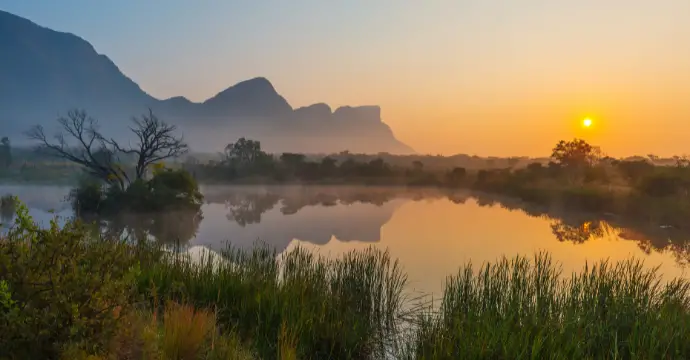 Lever de soleil en Afrique du Sud