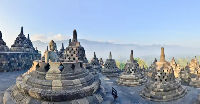 Borobudur : beaux endroits en Asie
