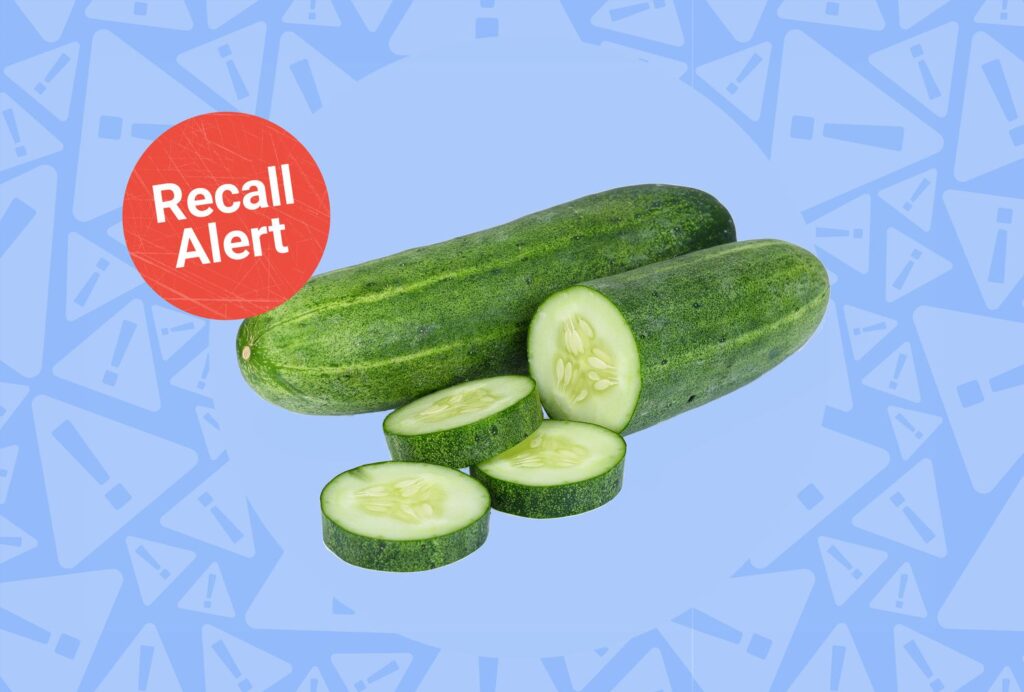 Concombres rappelés dans tout le pays en raison d’un risque de salmonelle Concombres rappelés dans tout le pays en raison d'un risque de salmonelle