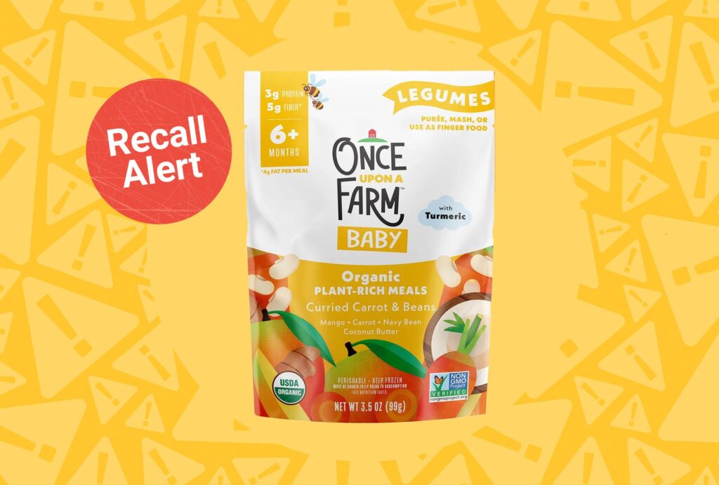 Le produit « Once Upon a Farm » rappelé en raison d’un risque de listeria Le produit "Once Upon a Farm" rappelé en raison d'un risque de listeria