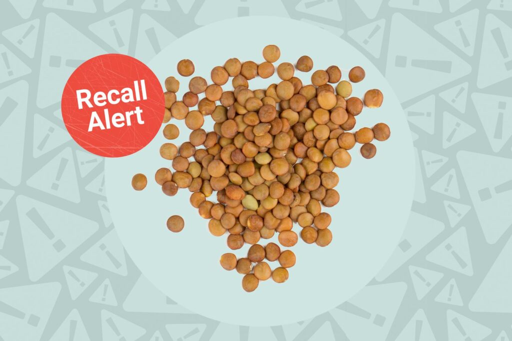 Lentilles brunes rappelées au Canada en raison d'un allergène non déclaré