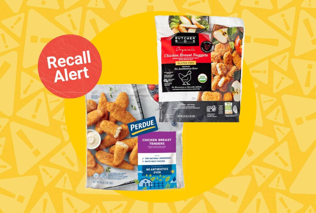 Produits de poulet surgelés rappelés pour cause de contamination