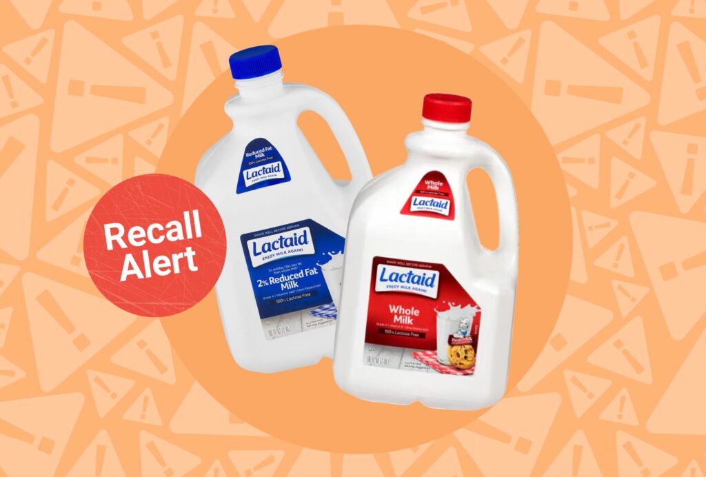 Lait rappelé dans tout le pays en raison d'un allergène non déclaré