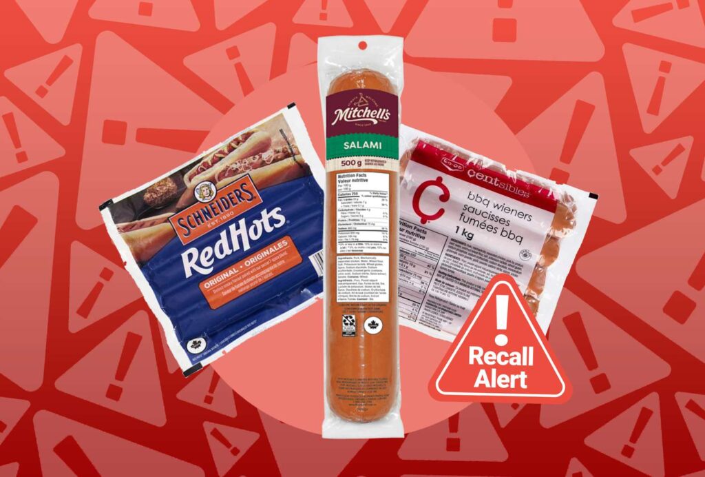 Rappel de saucisses en raison de la présence de morceaux de gants dans les produits