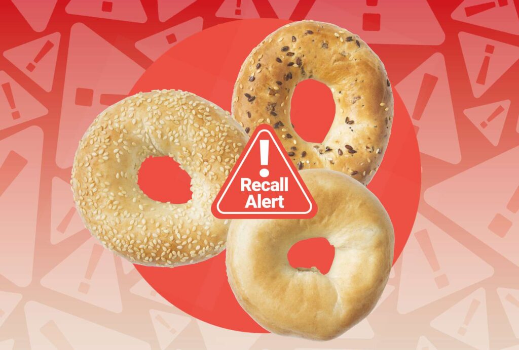 Bagels rappelés au Canada pour cause de contamination
