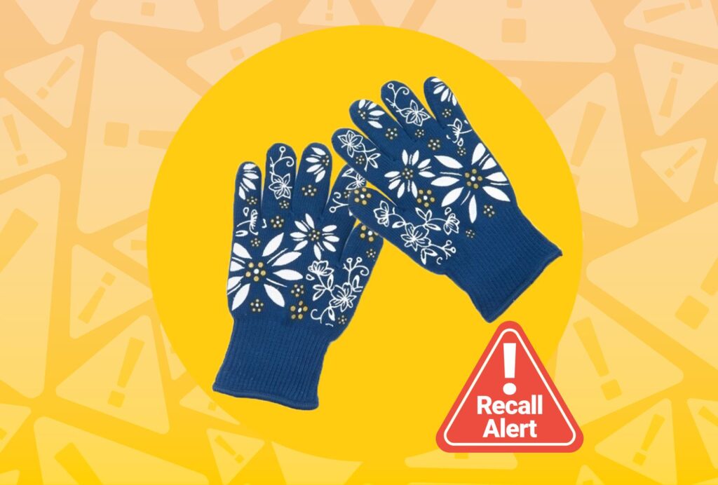 Plus d'un million de gants de cuisine rappelés en raison d'un risque de brûlure