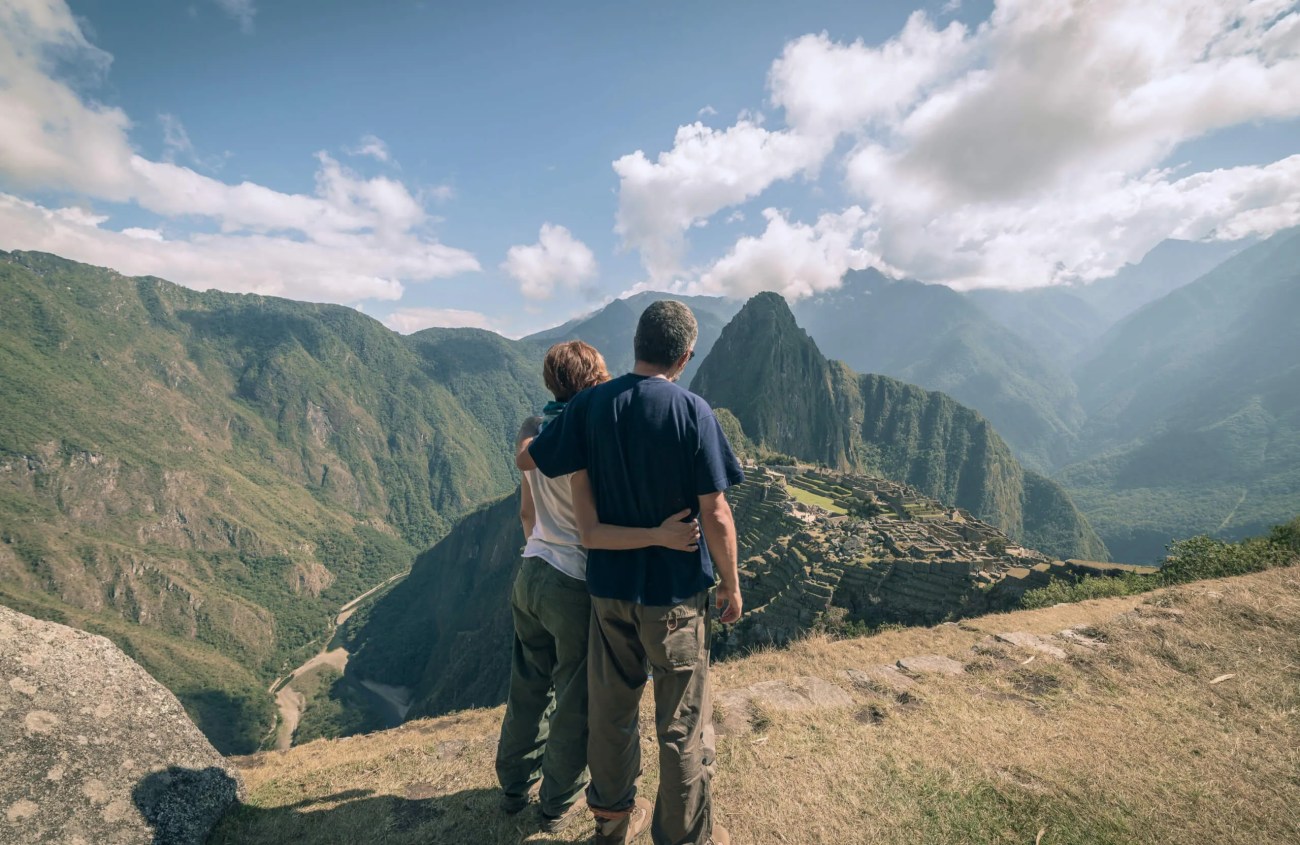 Couple à Machu Picchu