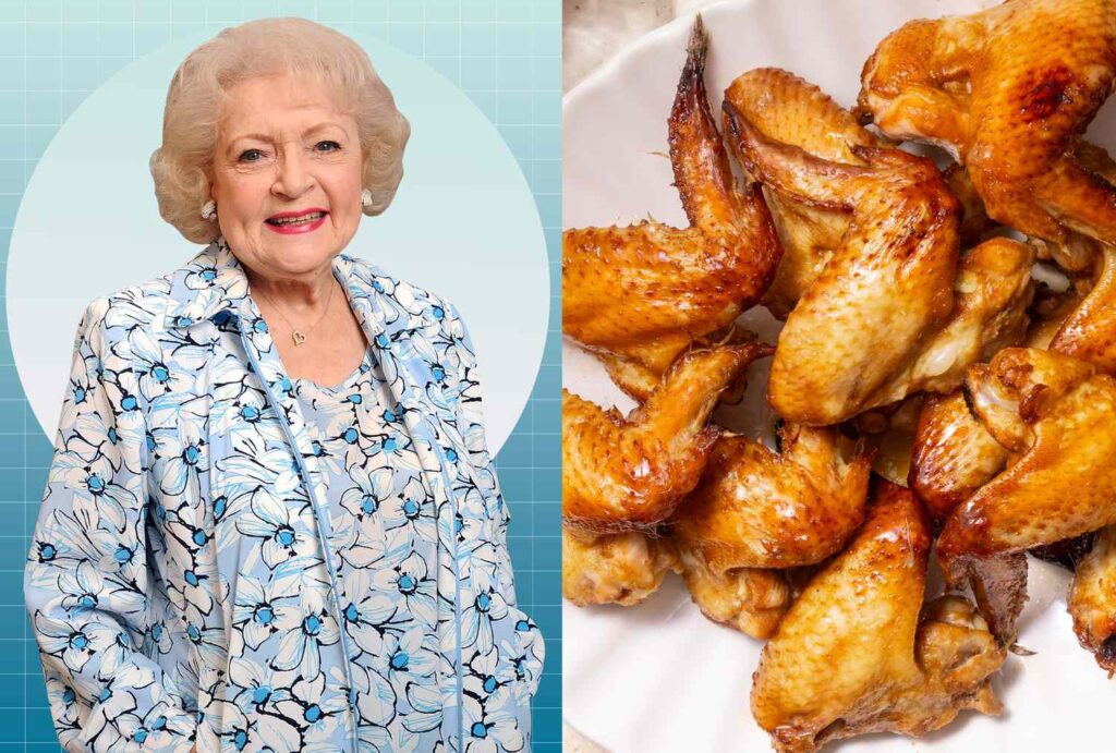 Le dîner de poulet à 5 ans de Betty White est doré