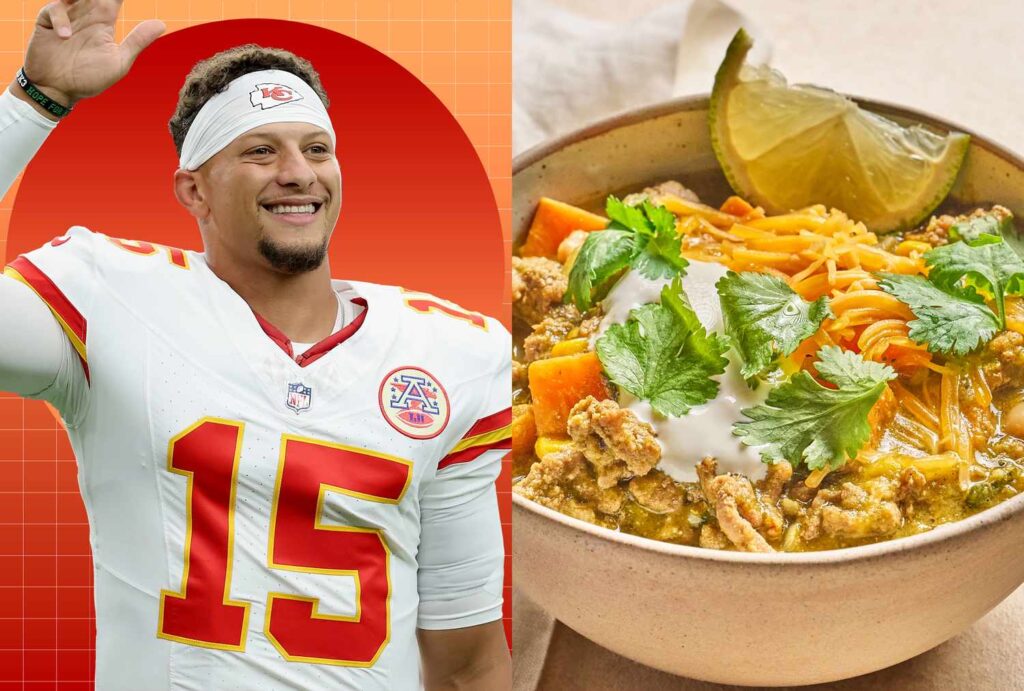 Patrick Mahomes aime ce chili de jour de jeu