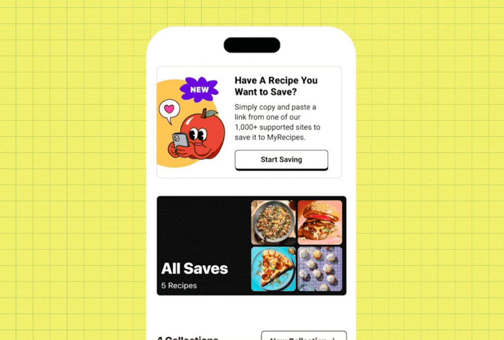 Enregistrez des recettes de plus de 1 000 sites avec MyRecipes