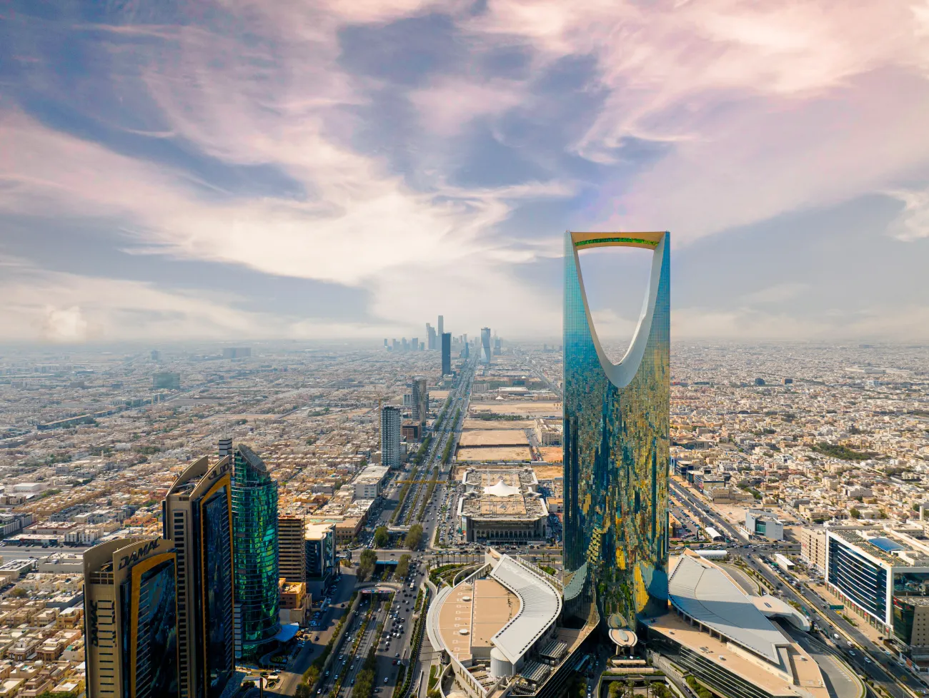 Kingdom Tower Arabie Saoudite Riyad Skyline