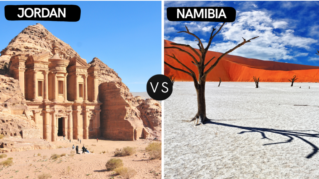 Sossusvlei ou Petra, nature contre histoire dans deux icônes du désert