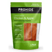 Product image of ProHide Large Rolls—Chicken & Apple (4 count)