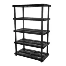 Product image of HDX 5-Tier Plastic Adjustable Shelving Unit 