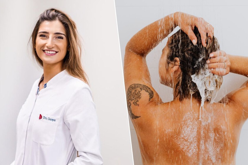 María Garayar, dermatologue : "Lorsque nous nous lavons les cheveux, nous les frottons vigoureusement en pensant que de cette façon nous nettoyons mieux. Mais la seule chose que nous obtenons est d'augmenter la sensibilité du cuir chevelu."