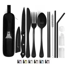 Product image of TAPLORD 10-piece Travel Silverware Set with Case