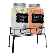 Product image of Estilo Glass Drink Dispenser 1-Gallon Set of 2