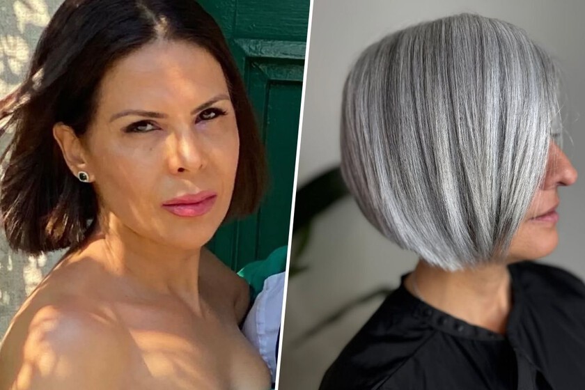 Karen Guerreiro, coiffeuse : "Il n’est pas nécessaire de couper, vous pouvez avoir les cheveux longs avec des cheveux gris. La préoccupation devrait être de prendre soin de cheveux longs et blancs, qui ont de la densité et de la texture. La femme n’est pas obligée d’abréger"