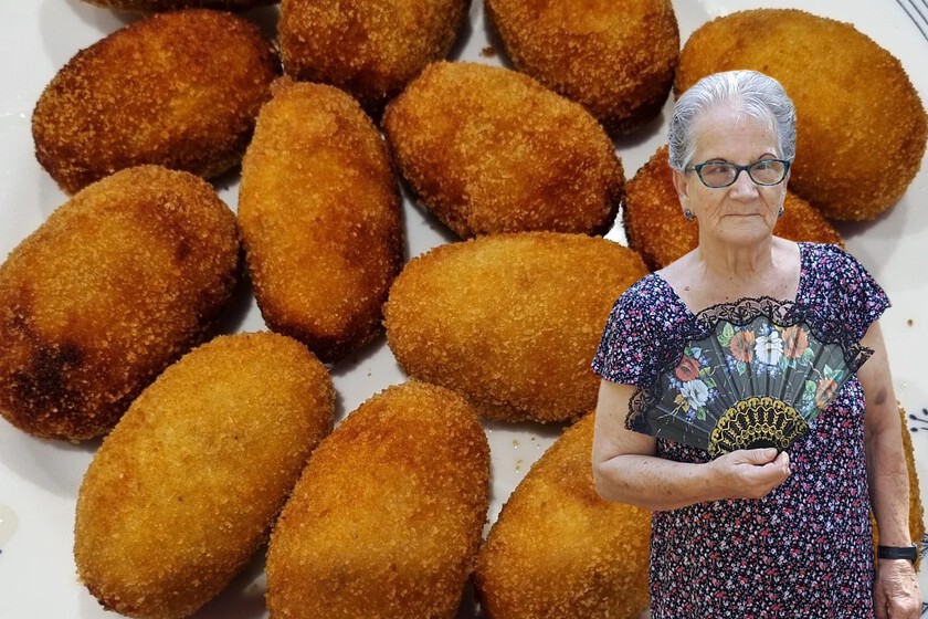 Le changement de grand-mère Alfonsa avec lequel elle apprend à préparer les meilleures croquettes de poulet