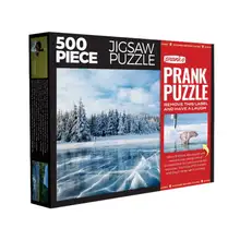 Product image of Prank-O When Nature Calls 500-Piece Puzzle: Frozen Serenity