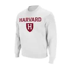 Product image of Harvard Crimson Colosseum Team Arch & Logo Tackle Twill Pullover Sweatshirt