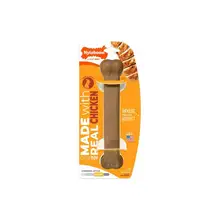 Product image of Nylabone Strong Chew Toy Bone, Large, Made With Real Chicken