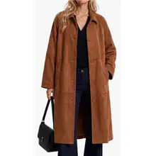 Product image of Cicy Bell faux-suede trench coat